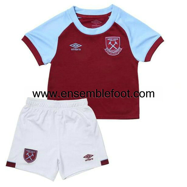 maillot ensemble enfant West Ham United 2020-2021 domicile
